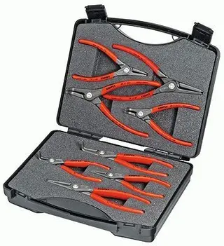 Produktfoto för Knipex 00 21 25, Tångset, Stål, Polypropylen (PP), Röd, 260 mm, 210 mm