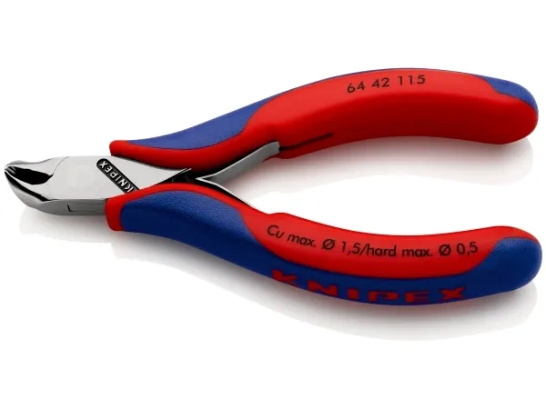 Alternativ bild 0 för Knipex 64 42 115, Ändavbitartång, Stål, Blå, Röd, 115 mm, 69 g