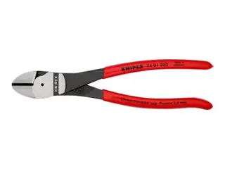 Produktfoto för Knipex 74 01 200, Avbitartång, Kromvanadinstål, Plast, Röd, 200 mm, 263 g