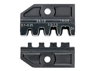 Produktfoto för Knipex 97 49 04 Crimpinsats Oisolerad, öppen plugganslutning Plugbredd 2,8 /4,8 mm 0,1 till 2,5 mm² Passar märke Knipex 97 43 200, 97 43 E, 97 43 E AUS,