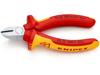 Produktfoto för KNIPEX - Diagonal skärpincett - isolering - 125 mm