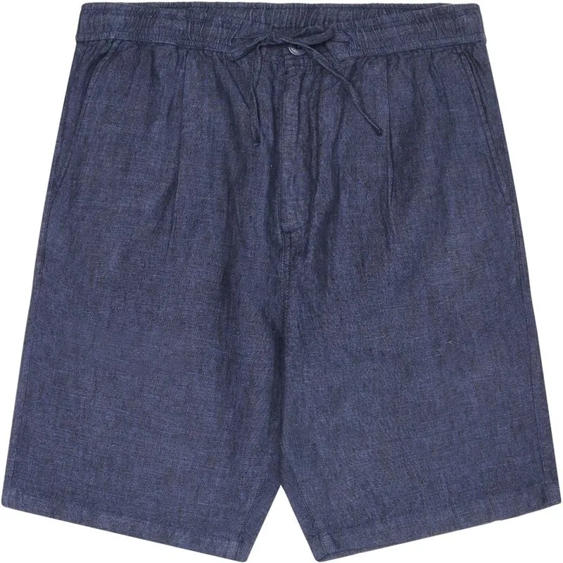 Bild 1 för KnowledgeCotton Apparel Fig Loose Linen Shorts Total Eclipse