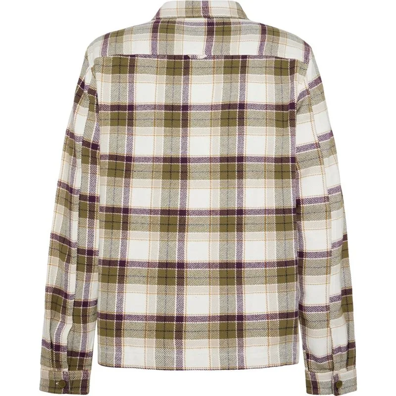 Bild 2 för KnowledgeCotton Apparel Organic Cotton Flannel Overshirt GOTS Green Check Green Check S