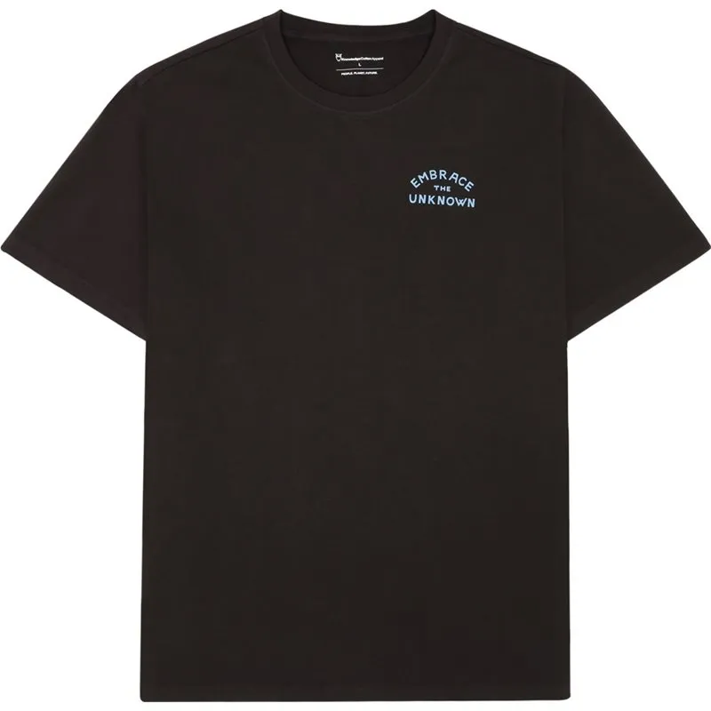 Bild 1 för KnowledgeCotton Apparel Regenerative Organic Cotton Back Print T Chocolate Torte Chocolate Torte XXL