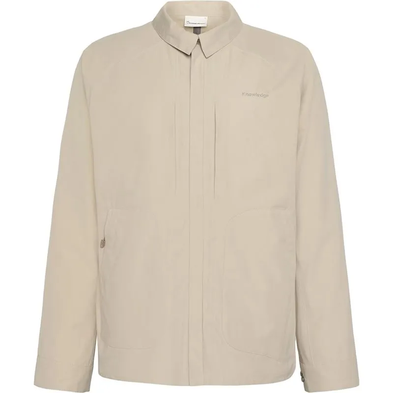 Bild 1 för KnowledgeCotton Apparel Vent Canvas 200 Classic Overshirt Light Feather Gray