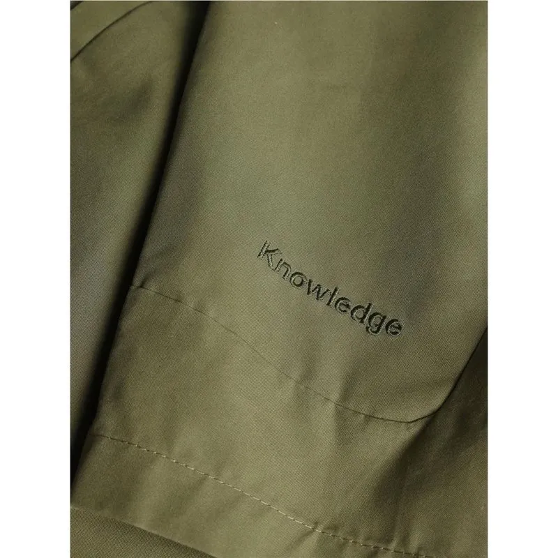 Bild 2 för KnowledgeCotton Apparel Vent Canvas 200 Classic Shorts Burned Olive