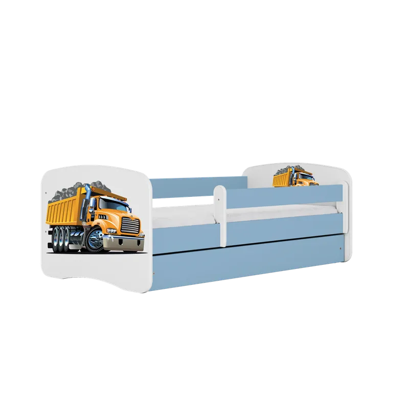 Alternativ bild 0 för Kocot Kids Barnsäng - Babydreams Blå - Truck Med Låda Och Madrass 140x70 Cm