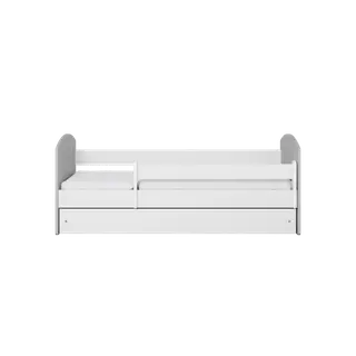 Produktfoto för Kocot Kids Barnsäng - Classic 2 Mix Grå - Med Låda Och Madrass 180x80 Cm