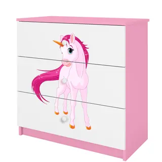 Produktfoto för Kocot Kids Byrå - Babydreams Rosa - Unicorn