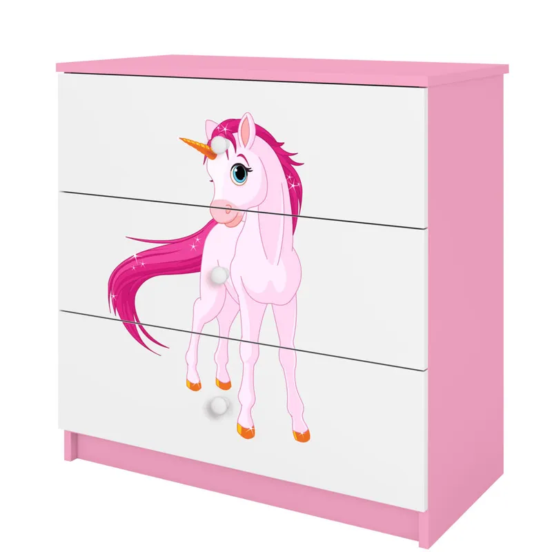 Bild 1 för Kocot Kids Byrå - Babydreams Rosa - Unicorn