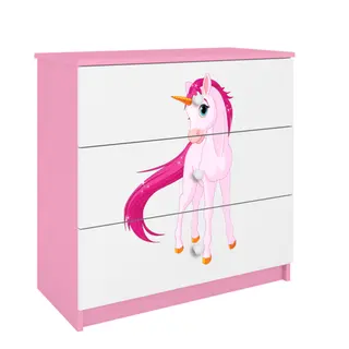 Produktfoto för Kocot Kids Byrå - Babydreams Rosa - Unicorn