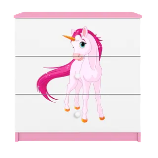 Produktfoto för Kocot Kids Byrå - Babydreams Rosa - Unicorn
