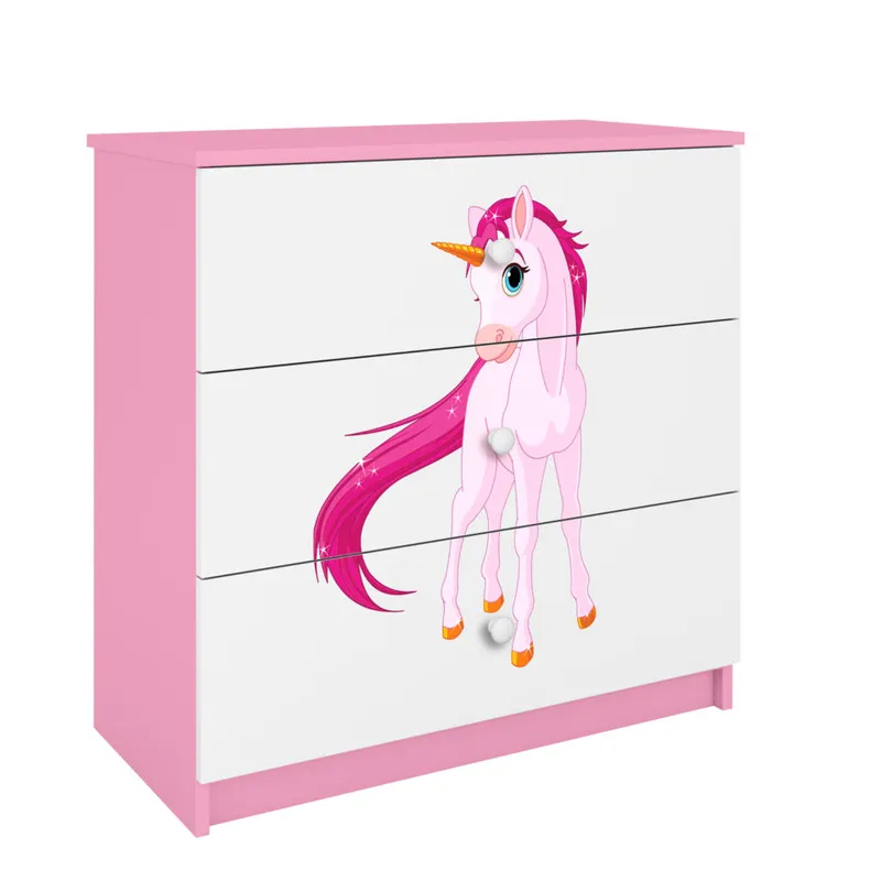 Bild 4 för Kocot Kids Byrå - Babydreams Rosa - Unicorn