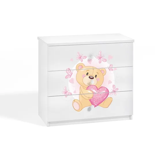 Alternativ bild 0 för Kocot Kids Byrå - Babydreams Vit - Bear With Butterflies