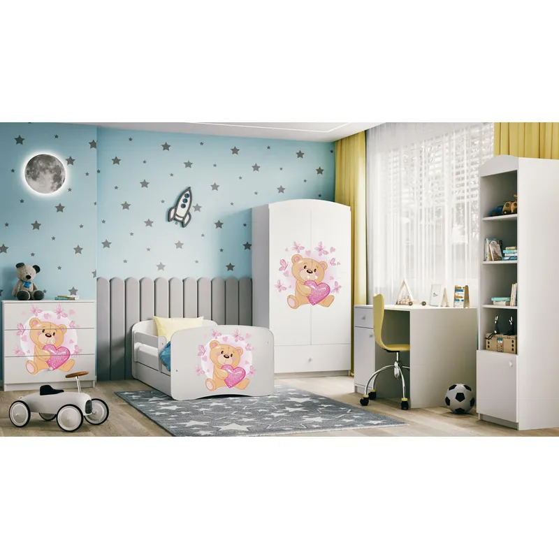 Bild 2 för Kocot Kids Byrå - Babydreams Vit - Bear With Butterflies