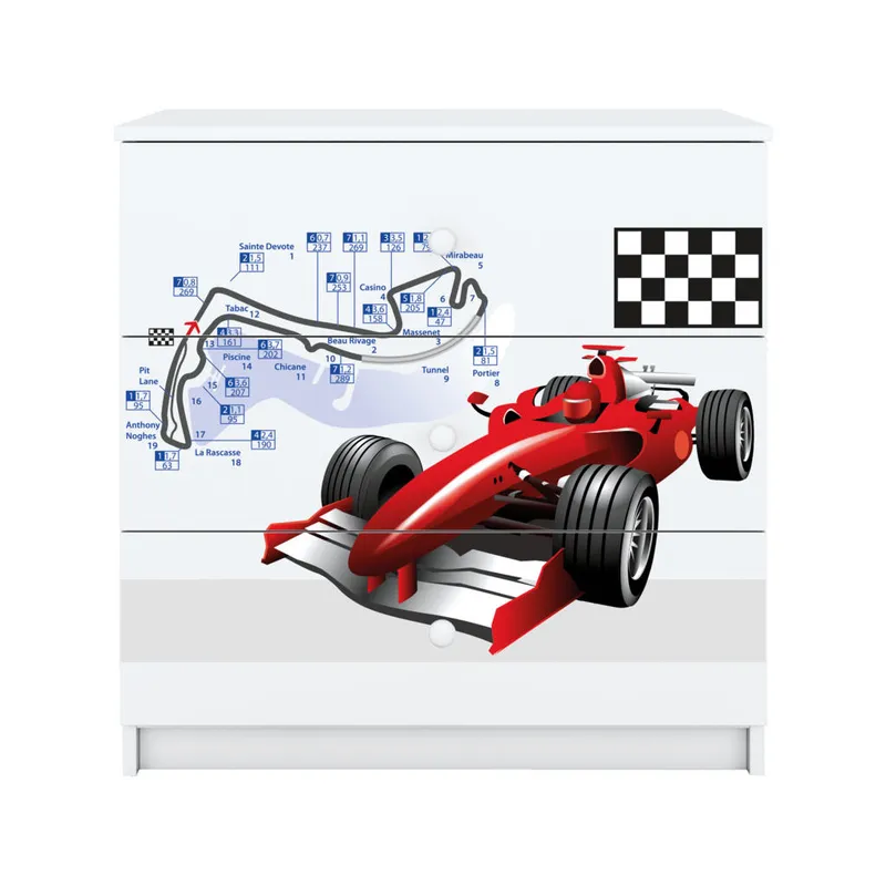 Bild 4 för Kocot Kids Byrå - Babydreams Vit - Formula One