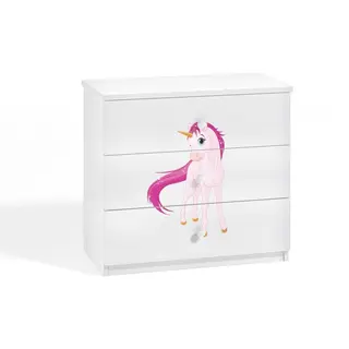 Produktfoto för Kocot Kids Byrå - Babydreams Vit - Unicorn