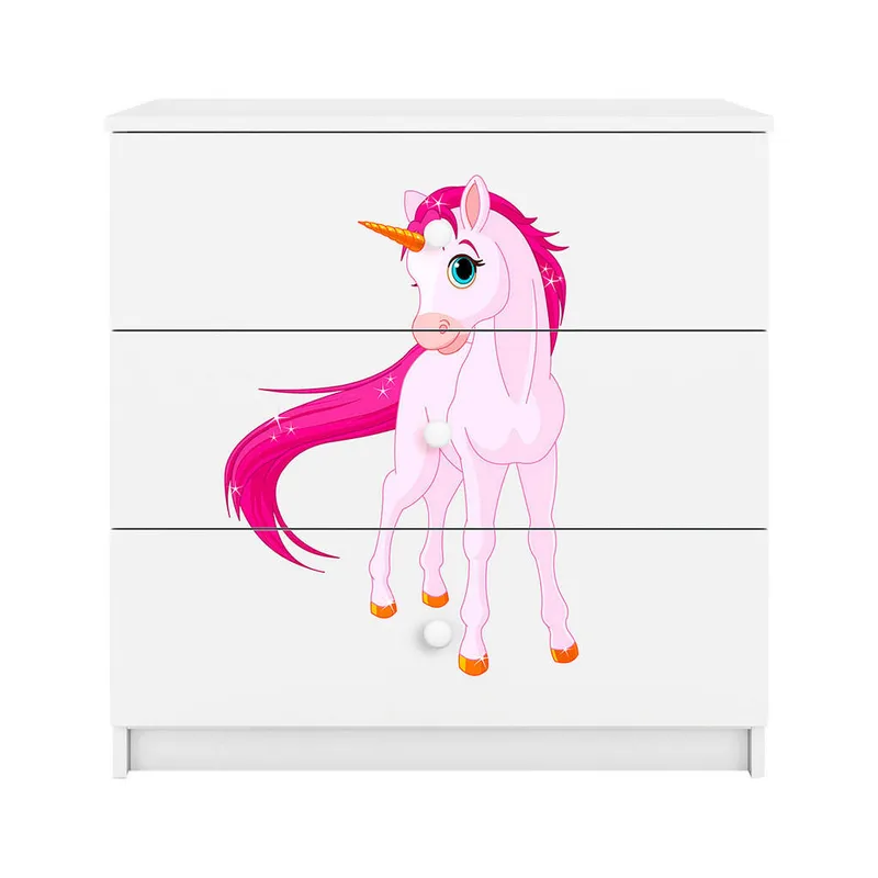 Bild 4 för Kocot Kids Byrå - Babydreams Vit - Unicorn