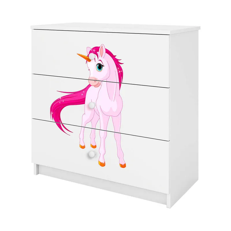 Bild 5 för Kocot Kids Byrå - Babydreams Vit - Unicorn