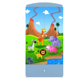 Produktfoto för Kocot Kids Garderob Babydreams Blå - Safari