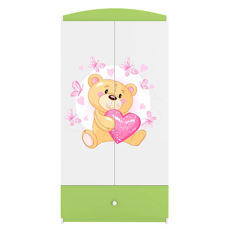 Alternativ bild 0 för Kocot Kids Garderob Babydreams Grön - Bear With Butterflies