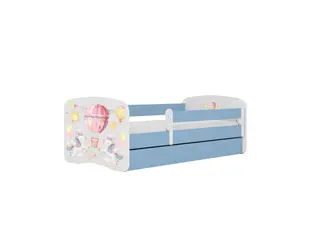 Produktfoto för KOCOT KIDS S&auml;ng babydreams bl&aring; ballong utan l&aring;da med madrass 160/80