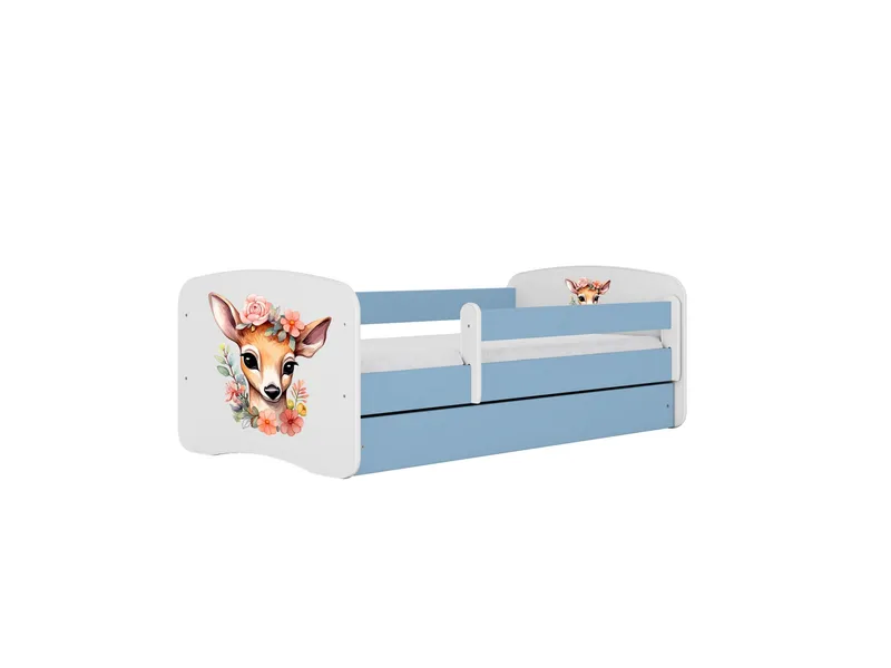 Alternativ bild 0 för KOCOT KIDS S&auml;ng babydreams bl&aring; bambi med l&aring;da med madrass 180/80