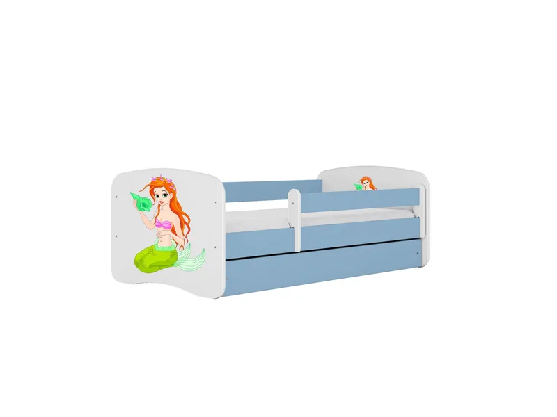 Alternativ bild 0 för KOCOT KIDS S&auml;ng babydreams bl&aring; sj&ouml;jungfru utan l&aring;da med madrass 180/80