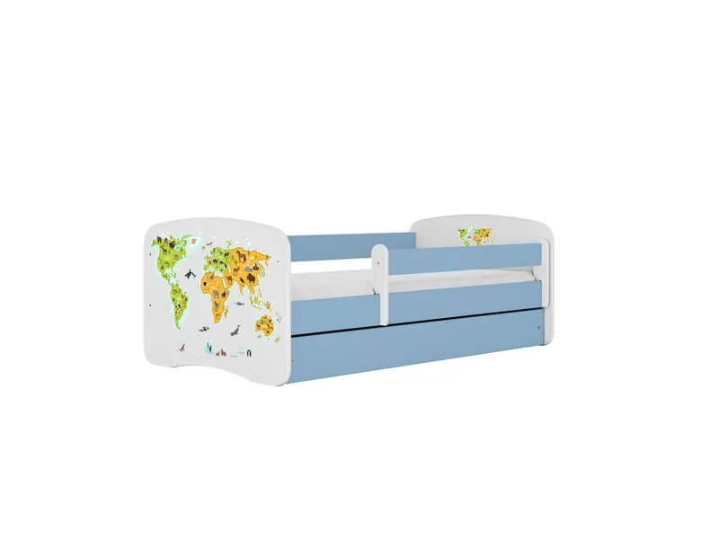 Alternativ bild 0 för KOCOT KIDS S&auml;ng babydreams bl&aring;tt kort utan l&aring;da med madrass 140/70