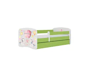 Produktfoto för KOCOT KIDS S&auml;ng babydreams gr&ouml;n ballong med l&aring;da med madrass 180/80