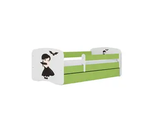 Produktfoto för KOCOT KIDS S&auml;ng babydreams gr&ouml;n onsdag utan l&aring;da med madrass 140/70