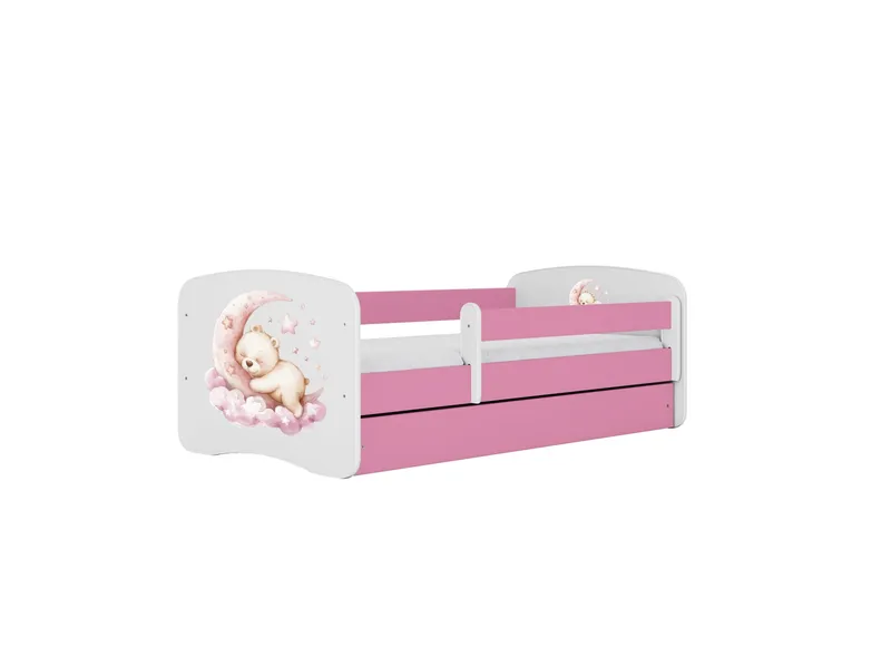 Alternativ bild 0 för KOCOT KIDS S&auml;ng babydreams rosa dr&ouml;m utan l&aring;da med madrass 180/80