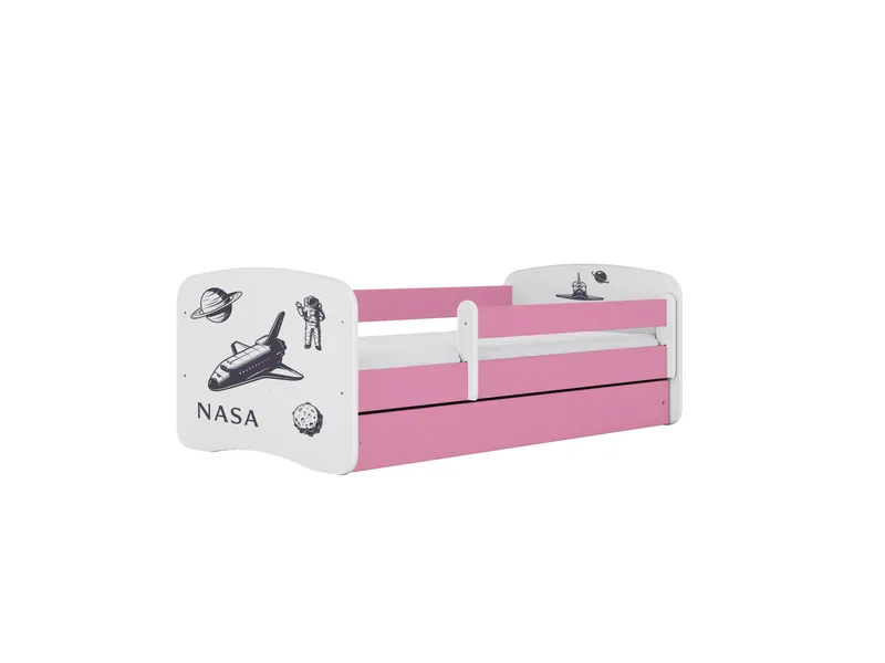 Alternativ bild 0 för KOCOT KIDS S&auml;ng babydreams rosa nasa med l&aring;da med madrass 180/80