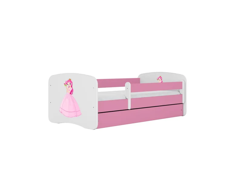 Alternativ bild 0 för KOCOT KIDS S&auml;ng babydreams rosa prinsessa med l&aring;da med madrass 180/80