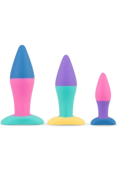 Bild 1 för Koda Butt Plug Set - Multi Coloured