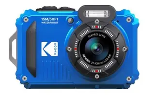 Produktfoto för Kodak PIXPRO WPZ2, 16,76 MP, 4608 x 3456 pixlar, BSI CMOS, 4x, Full HD, Blå