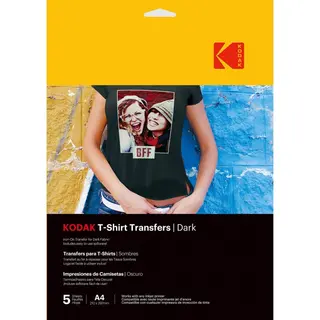 Produktfoto för Kodak T-Shirt Transfers Dark 5pcs (3510553)