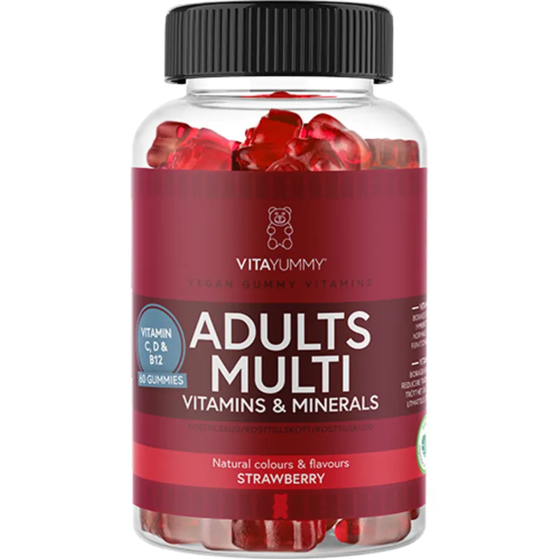 Bild 2 för Köp 2 få 30% | VitaYummy Adults Multivitamins Strawberry 60 gummies