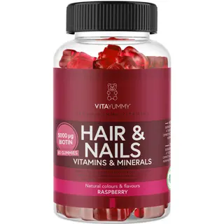 Produktfoto för Köp 2 få 30% | VitaYummy Hair & Nails Raspberry 60 gummies