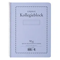 Alternativ bild 0 för Kollegieblock A4 90g 70 blad linjerat TF, 5-pack