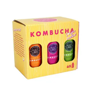 Produktfoto för Kombucha Mixlåda 6-pack