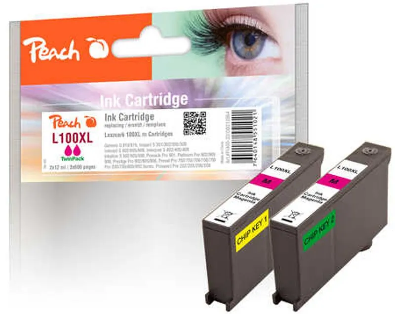 Alternativ bild 0 för Kompatibel med 14N0901E (100xl) Bläckpatron magenta för Lexmark