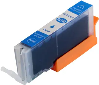 Produktfoto för Kompatibel med CLI-551C Bläckpatron cyan för Canon