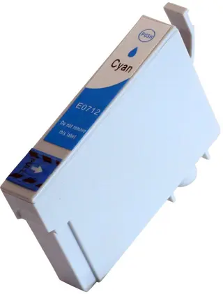 Produktfoto för Kompatibel med T0712 Bläckpatron cyan för Epson