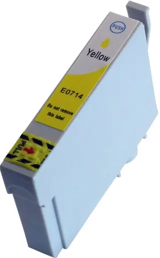 Produktfoto för Kompatibel med T0714 Bläckpatron gul för Epson