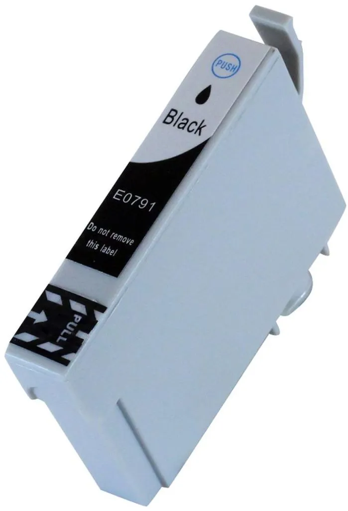 Alternativ bild 0 för Kompatibel med T0791 Bläckpatron svart för Epson