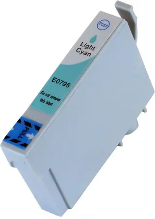 Produktfoto för Kompatibel med T0795 Bläckpatron light cyan för Epson