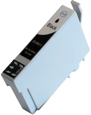 Produktfoto för Kompatibel med T0801 Bläckpatron svart för Epson