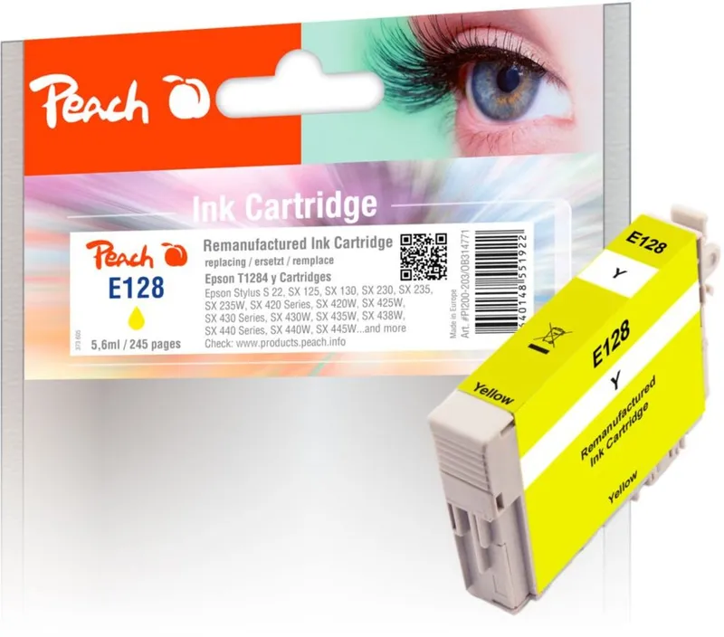 Alternativ bild 0 för Kompatibel med T1284 Bläckpatron gul för Epson