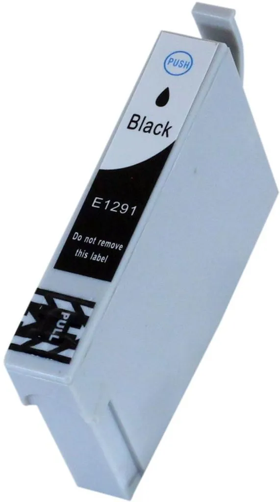 Alternativ bild 0 för Kompatibel med T1291 Bläckpatron svart för Epson